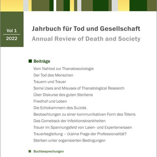 Buchcover Jahrbuch Tod und Gesellschaft 2022